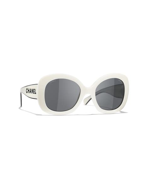 chanel sunglasses 2019|Chanel sunglasses with white trim.